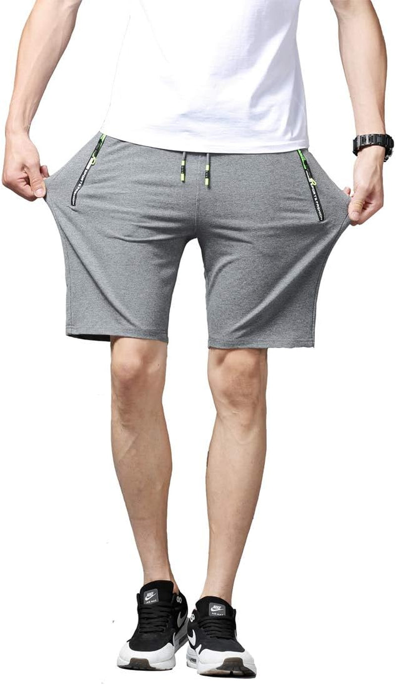 Mens Athletic Shorts with Zip Pockets