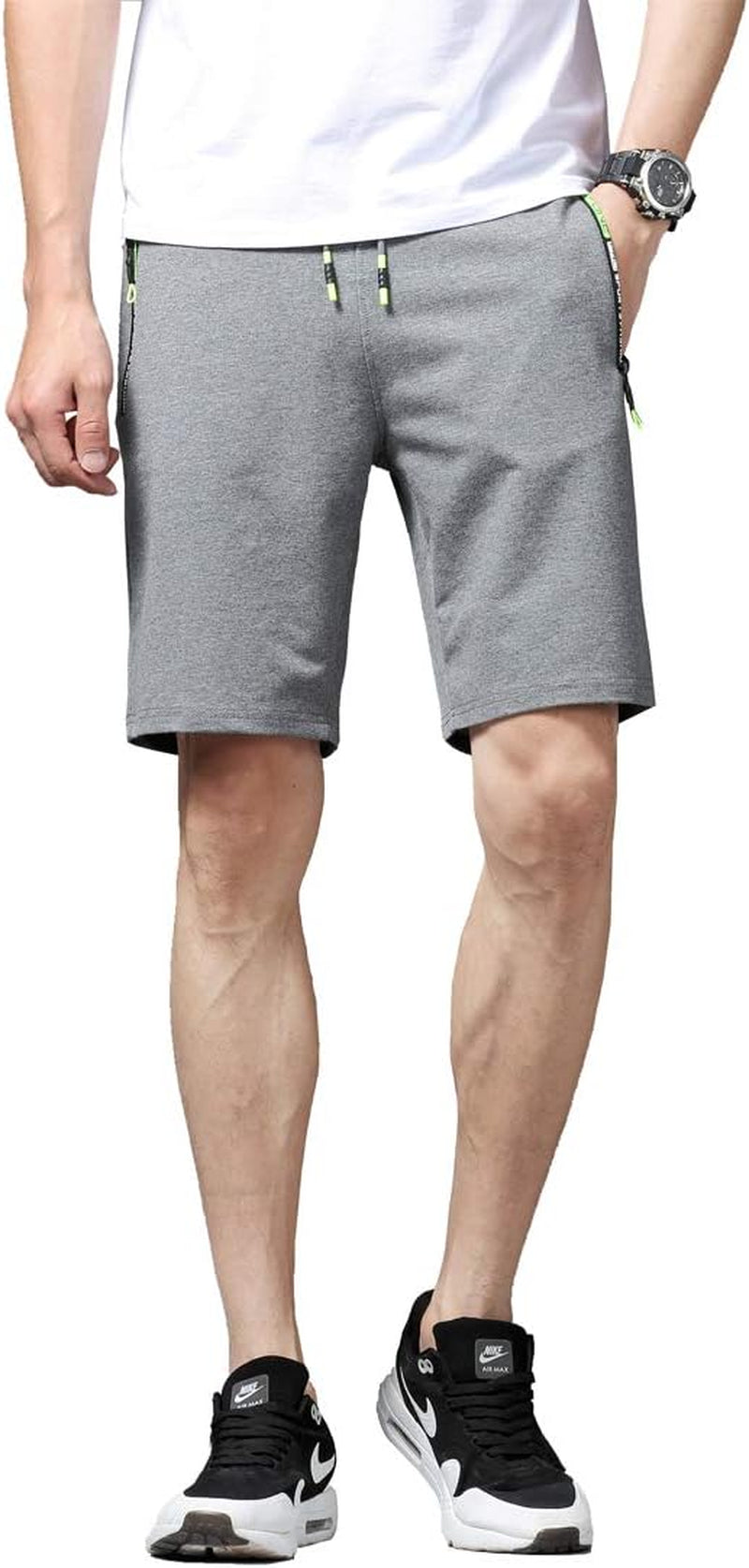 Mens Athletic Shorts with Zip Pockets